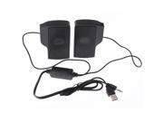 portable One Pair Clip on USB Speaker With Controller computer Macbook Laptop PC 3.5mm Audio iphone sumsung