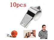 10pcs Metal Referee Sports Whistle School Soccer Football Rugby Party Dog Training