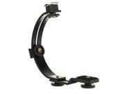 Adjustable C shape Bracket Flash Hot Shoes Stand Grip Holder for Video Light Camera Camcorder DSLR DC SLR DV