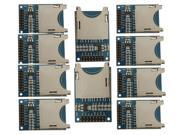 10 pcs Arduino ARM MCU SD Card Module Slot Socket Reader For Mp3 player MOSI SCK MISO and CS
