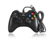 USB Wired GamePad Game Shock Game Controller Joypad For Windows PC Black
