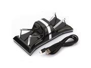 Dual Charger Dock Station Stand Cradle USB Charging Cable For Sony PS3 Wireless Game Controllers