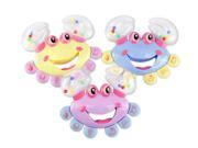 Baby Kid Handbell Plastic Crab Jingle Bell Shaking Rattle Toy Musical Instrument Child Gift