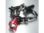 1800Lm Rechargeable Zoomable CREE XM L XML T6 LED Headlamp Headlight Flashlight