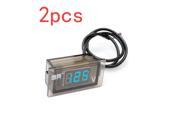 2pcs DC 12 24V LED Auto Car Digital Voltmeter Voltage Display Panel Meter Monitor