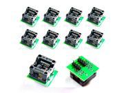 10x SOP8 SO8 SOIC8 TO DIP8 EZ Programmer Adapter PCB SMD Converter Board Module