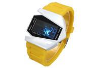 LED Unisex Digital Sport Bracelet Wrist Watch Armbanduhr Aircraft Shape Clock