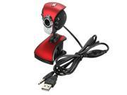 USB 50M 6 LED Night Vision Webcam Camera Web Cam With Mic for Desktop PC Laptop