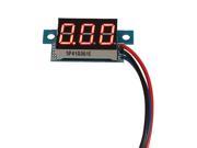HOT! 0 200V Three wire 0.36 DC LED Digital Panel Car Meter Volt Voltage Voltmeter