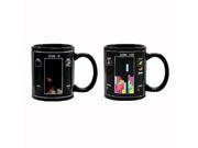 Tetris Heat Mug Pattern Magical Heat Sensitive Color Change Water Milk Coffee Cup