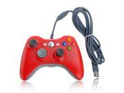 USB Dual Shock Controller Gamepad Joystick Jaypad for Microsoft Xbox 360 PC Red