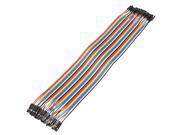 40Pc 30cm Female to Female Breadboard Jumper Cable Wires Line Connector 2.54mm