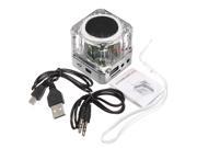 Mini 3.5mm USB LCD LED SD TF Music Player Speaker FM Radio for iPhone 5S SAMSUNG galaxy note 2 3 MP3 MP4 pc laptop