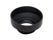 Collapsible Rubber Camera Lens Hood For Canon Nikon Sony 58mm Black