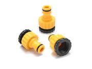 3pcs 3 4 Plastic Threaded Garden Water Hose Pipe Tap Tubing Connector Adaptor