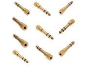 10 x 6.5mm 1 4 Male to 3.5mm 1 8 Female M F Headphone Stereo Audio Jack Adapter Plug Gold Plated