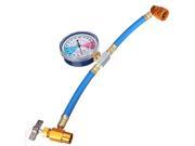 R 134 R134A AC Refrigerant Recharge Hose Can Tap Gauge with Brass fitting