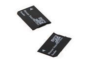 2pcs Micro SD SDHC TF to Memory Stick MS Pro Duo PSP Card 1 Slot Adapter Converter