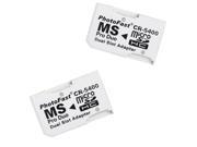 2pcs CR 5400 PhotoFast Dual Micro SD SDHC TF to Memory Stick MS Pro Duo PSP Adapter