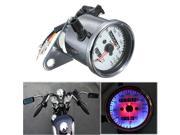 Universal Motorcycle Dual Odometer Speedometer Gauge LED Backlight Signal Light