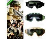 CS Airsoft Explosion proof Goggle Glasses Eye Protection Mask with 3 Lenses New