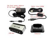 7 Ports USB 2.0 Hub with 3.0A 110 240V AC Adapter Extreme Edition pc laptop Hard Drive USB CD R RW DVD ROM drives mouse