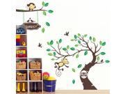 DIY Monkey Forest Removable Vinyl Wall Decal Art Stickers Home Decor Kids Room