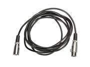 3Pin XLR Male to Female Mic Microphone Audio Shielded Cable Cord 2M