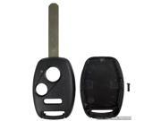 3 Button Key Keyless Remote Shell Cover Case Fob Uncut Blade For Honda 2005 2006 2007 2008 2009 2010