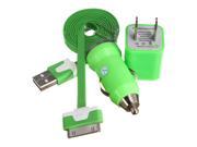 USB AC Wall Car Charger Data Sync Cable for Apple iPod Touch iPhone 4 4G 4S 3GS