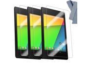 3x Anti Glare Clear Screen Protector Film For Asus Google Nexus 7 2 2nd Gen 2013