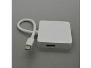 3 in 1 Mini Displayport DP Cables to DVI HDMI DP Adapter for Mac Book Pro Mac Book Air