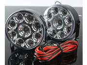 2x 9 LED Round Daytime Driving Running Light DRL Car Fog Lamp Head Light White 2x 9 LED Round Daytime Driving Running Light DRL Car Fog Lamp Head Light White
