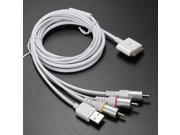1.8M RCA Composite Cable AV Video to TV USB Charger Cord for iPod iPad Mini 4 2 iPhone 5 4 4S USB Cable
