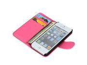 Flip Folio ID Credit Card Slot PU Leather Wallet Case Cover For Apple iPhone 5