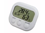 Digital LCD Thermometer Hygrometer Alarm Clock Temperature Humidity Meter Gauge