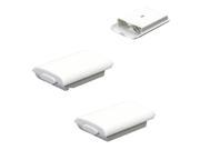 2X Battery Back Door Case Cover Shell for XBOX 360 Game Wireless Controller White