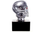 Chrome Skull Head Universal Car Red LED Auto Manual Gear Stick Shift Knob Lever