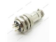 2PCS Aviation Plug 4 Pin 16mm GX16 4 Male and Female Panel Metal Connector