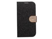 Bling Glitter Flip Wallet Leather Case Cover Stand For Samsung Galaxy S4 i9500