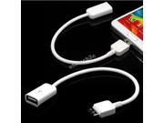 10 pcs Micro to USB 2.0 OTG Host Flash Disk Cable for Samsung Galaxy Note 3 N9000 White