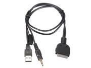 Iphone Ipod Aux USB Interface Cable For Kenwood DDX418 DDX318 KDV 415U New