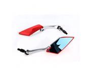 Red Universal 8mm 10mm Motorcycle Motorbike Billet Rear View Side Mirror New