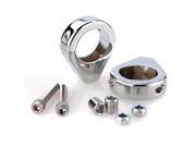 Motorcycle Chrome Clamps Turn Signal For Harley Softail Mount Bracket 41mm Fork