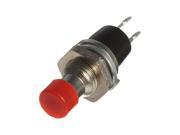 Mini Momentary Push Button Switch 0.5A 125V On Off Red Knob 2 Pin Terminals New