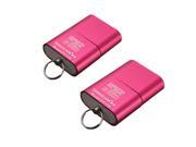 2pcs Portable Mini High Speed USB 2.0 Micro SD TF T Flash Memory Card Reader Adapter