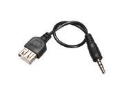 3 pcs 3.5mm Male AUX Audio Plug Jack to USB 2.0 Female Car MP3