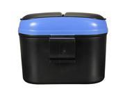 Car Rubbish Garbage Trash Waste Box Holder Mini Design Plastic Ashcan Bin Blue