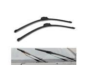 Pair Flat Front Car Windscreen Wiper Blades For Ford Galaxy 1995 1996 1997 1998 1999 2000 2001 Black