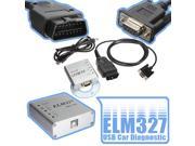 New Aluminum USB ELM327 OBDII OBD2 V1.5 CAN BUS Car Diagnostic Interface Scanner
